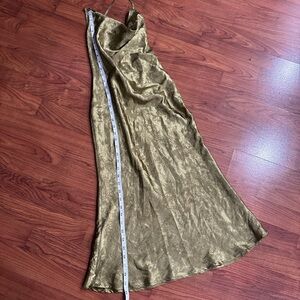 SOLD
Cider Elegant Olive Green Slip Dress | Size XS